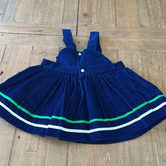 Vintage corduroy sheep appliqué pinafore - Picture 5 of 5